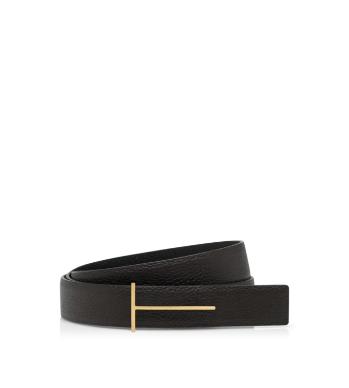 Curea reversibilă Slim T din piele granulată