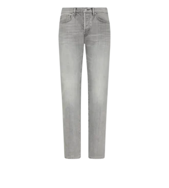 Denim gri elastic, croi drept