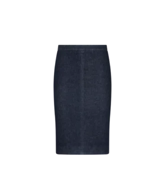 Fustă din denim croită până la genunchi