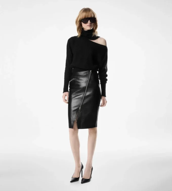 Pulover cu mâneci lungi și guler barcă, cu placă metalică Tom Ford