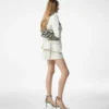 Geantă de umăr Tara Chain din piele de piton imprimată Geantă de umăr Tara Chain din piele de piton imprimată