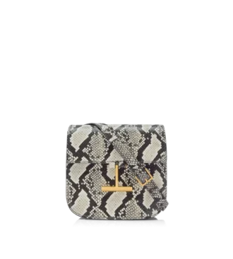 Geantă mini crossbody Tara cu imprimeu piton