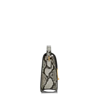 Geantă mini crossbody Tara cu imprimeu piton