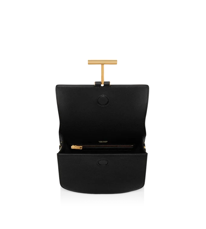Geantă mini crossbody Tara din piele granulată Geantă mini crossbody Tara din piele granulată