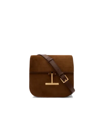 Geantă mini crossbody Tara din piele și piele întoarsă