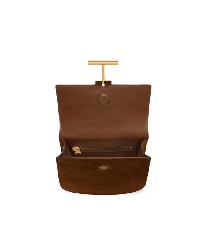 Geantă mini crossbody Tara din piele și piele întoarsă Geantă mini crossbody Tara din piele și piele întoarsă