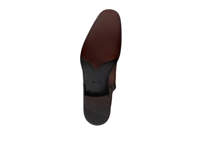Ghete Edgar Zip din piele lustruită