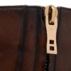 Ghete Edgar Zip din piele lustruită
