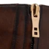 Ghete Edgar Zip din piele lustruită