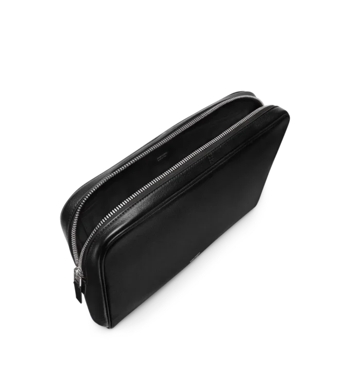 Husă minimalistă pentru laptop din piele grain