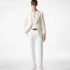 Jacheta cardigan Shelton cu țesătură tip coș Jacheta cardigan Shelton cu țesătură tip coș