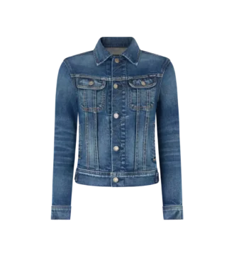 Jacheta confortabilă din denim spălat cu pietre
