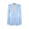 Jacheta cu rever șal, din bumbac și mătase Jacheta cu rever șal, din bumbac și mătase