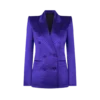 Jacheta cu rever dublu și nasturi, din jacquard cu buline Jacheta cu rever dublu și nasturi, din jacquard cu buline