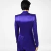Jacheta cu rever dublu și nasturi, din jacquard cu buline Jacheta cu rever dublu și nasturi, din jacquard cu buline