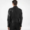 Jacheta de motociclist din piele nappa