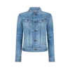 Jacheta din denim spălată cu pietre, model de vară Jacheta din denim spălată cu pietre, model de vară