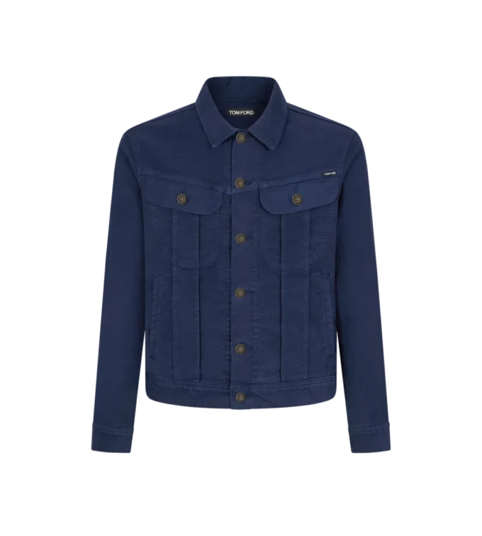 Jacheta Icon din denim moleskin