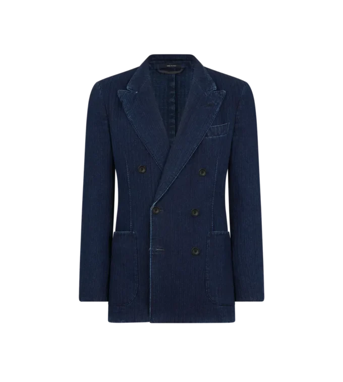 Jacheta Indigo Herringbone