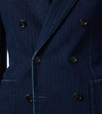Jacheta Indigo Herringbone