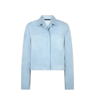 Jacheta overshirt din piele de miel moale
