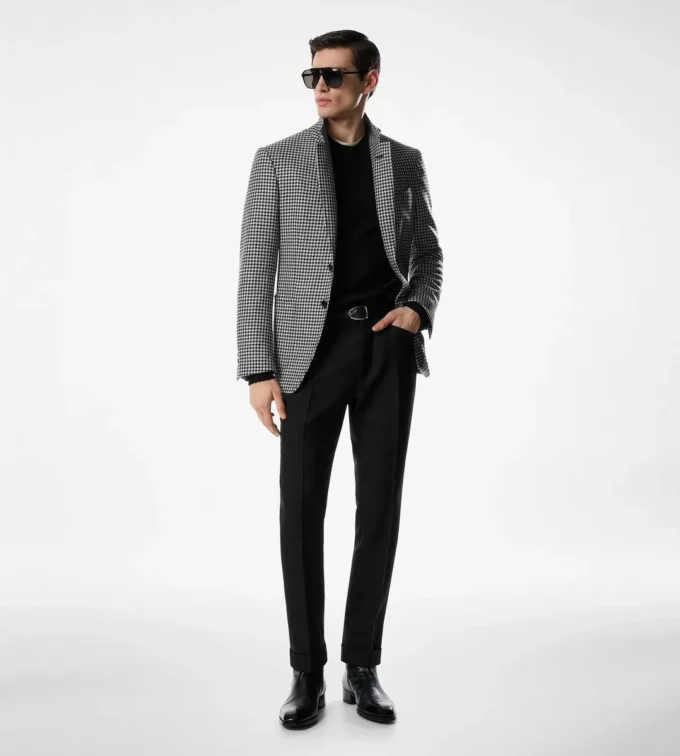 Jacheta Pied De Poule Shelton