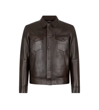 Jacheta western din piele de bivol