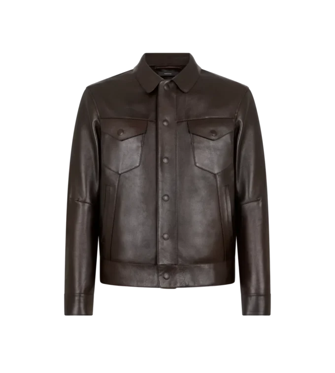 Jacheta western din piele de bivol