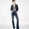Maiou cu dungi și logo brodat Tf în tonuri similare