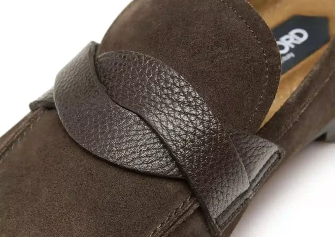 Mocasin din piele de căprioară Sean Twisted Band