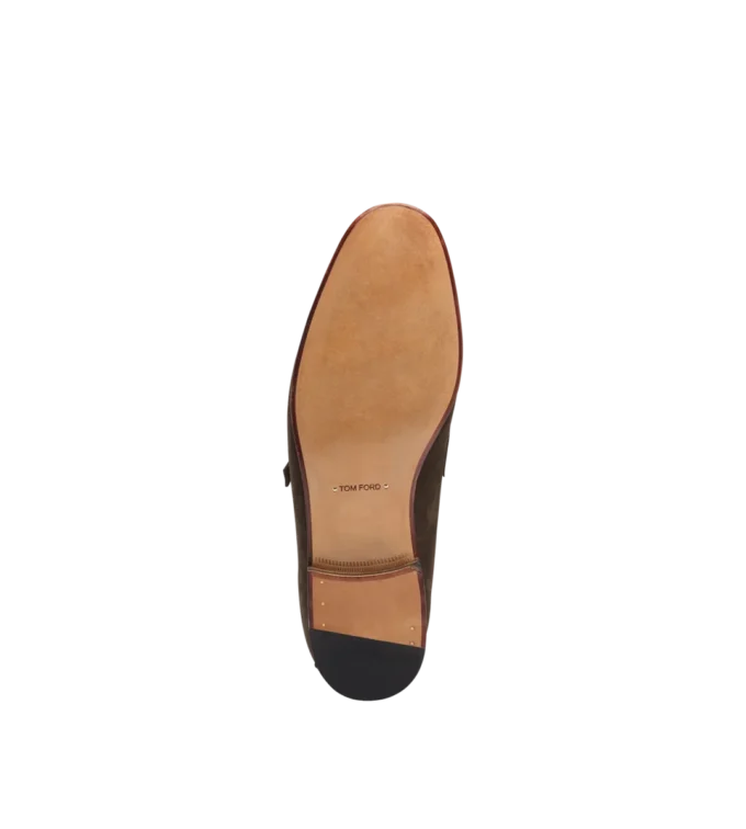 Mocasini din piele de căprioară Gigi cu bandă răsucită și cataramă Mocasini din piele de căprioară Gigi cu bandă răsucită și cataramă