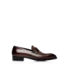 Mocasini din piele lustruită și piele de aligator Elkan Twisted Band Mocasini din piele lustruită și piele de aligator Elkan Twisted Band