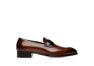 Mocasini Elkan Twisted Band din piele lustruită