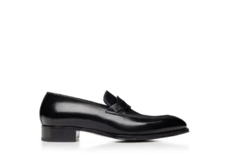 Mocasini Elkan Twisted Band din piele lustruită