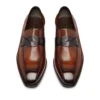 Mocasini Elkan Twisted Band din piele lustruită