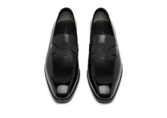 Mocasini Elkan Twisted Band din piele lustruită