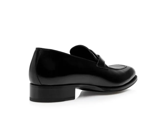 Mocasini Elkan Twisted Band din piele lustruită