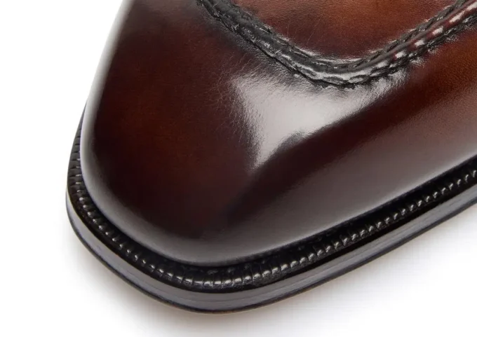Mocasini Elkan Twisted Band din piele lustruită