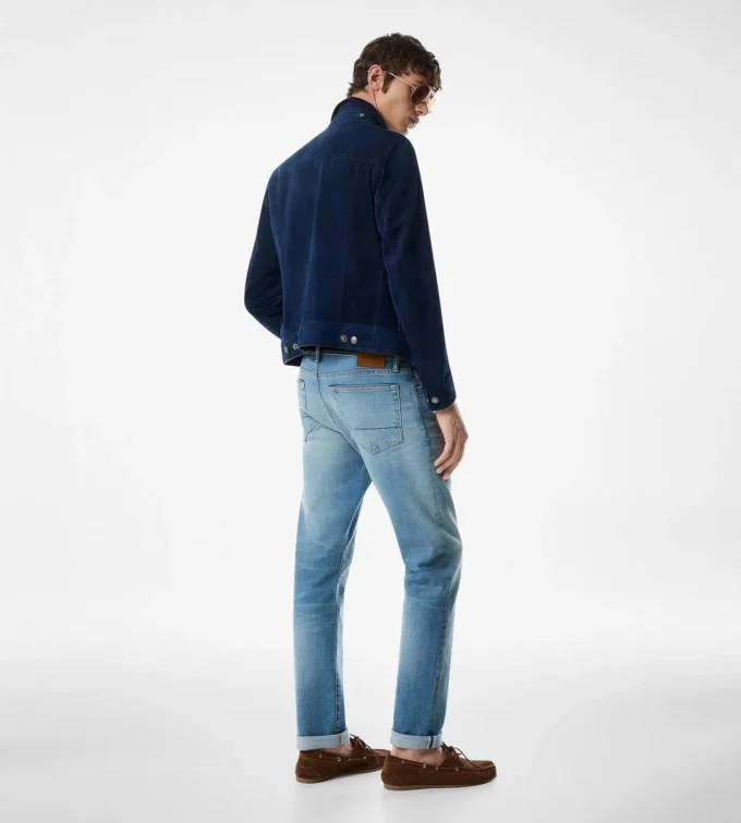 Mocasini Robin din piele de căprioară
