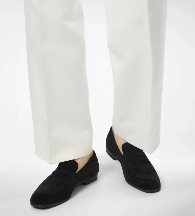 Mocasini Sean din piele de căprioară