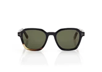 Ochelari de soare geometrici din corn Ochelari de soare geometrici din corn