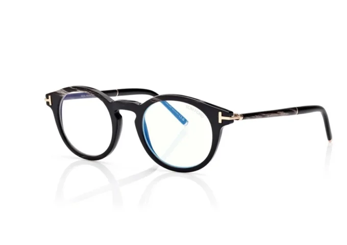 Ochelari rotunzi Horn Blue Block Opticals Ochelari rotunzi Horn Blue Block Opticals