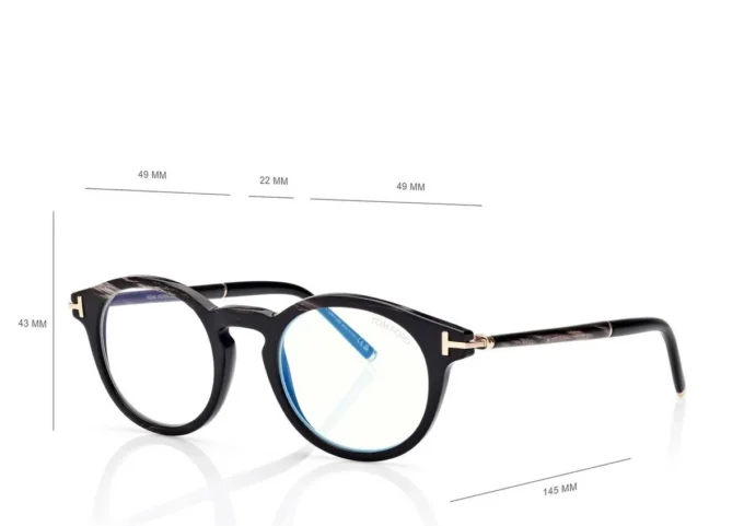 Ochelari rotunzi Horn Blue Block Opticals Ochelari rotunzi Horn Blue Block Opticals