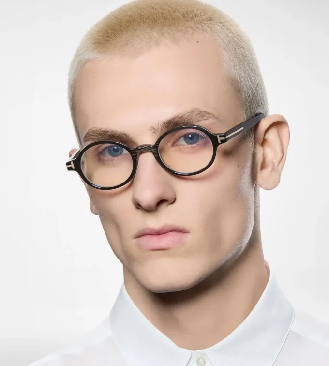 Ochelari rotunzi Horn Blue Block Opticals Ochelari rotunzi Horn Blue Block Opticals