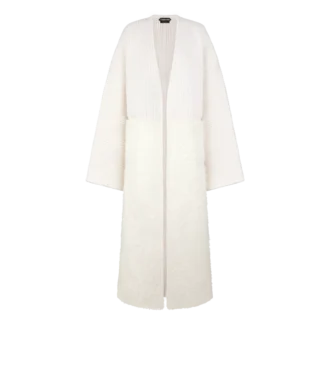 Palton maxi sculptural