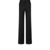 Pantaloni bootcut croiți din sifon cu amestec de mătase Pantaloni bootcut croiți din sifon cu amestec de mătase