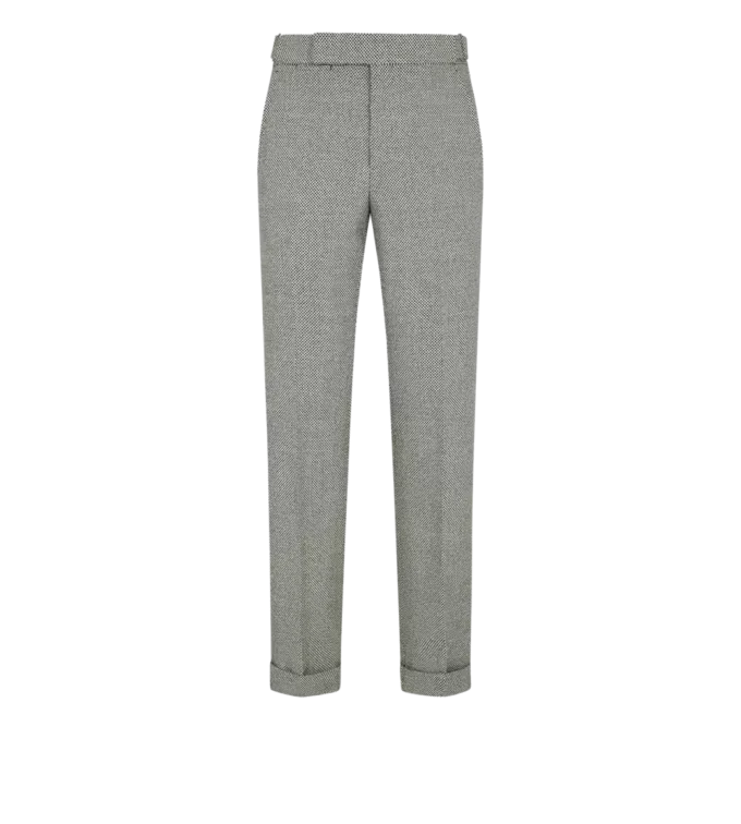 Pantaloni cu model Birdseye