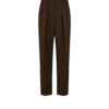 Pantaloni cu pli dublu din twill rupt Pantaloni cu pli dublu din twill rupt