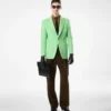 Pantaloni cu pli dublu din twill rupt Pantaloni cu pli dublu din twill rupt