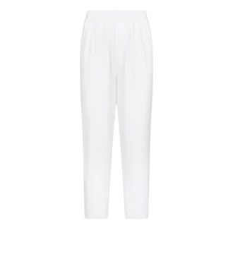 Pantaloni de casual cu pliuri și dungi în zig-zag